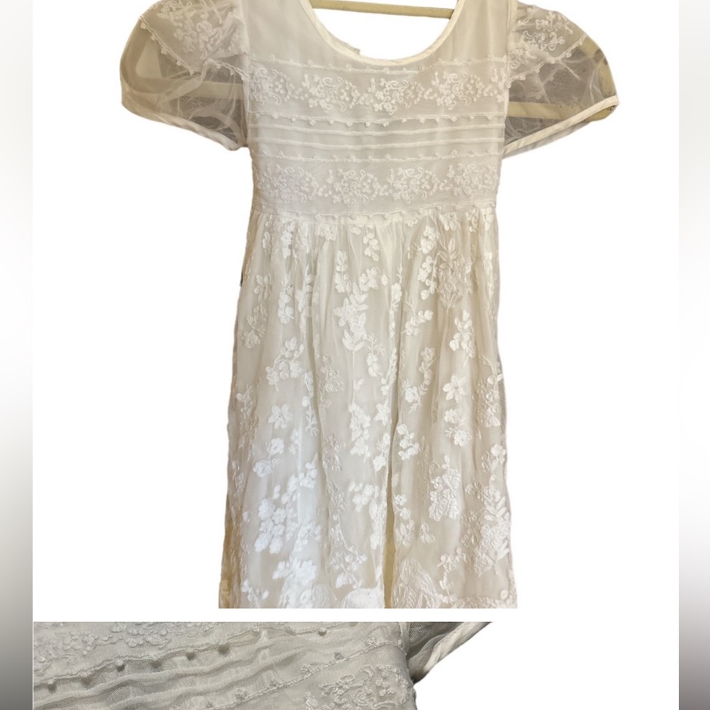 Girls Loveshack Fancy lace dress